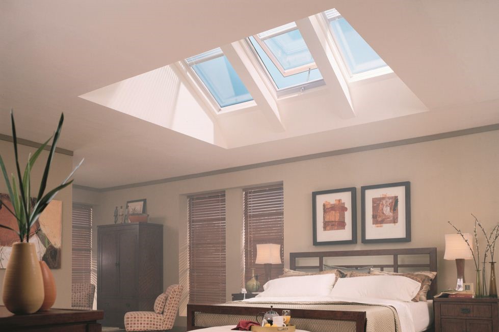 سقف شیشه ای در اتاق خواب