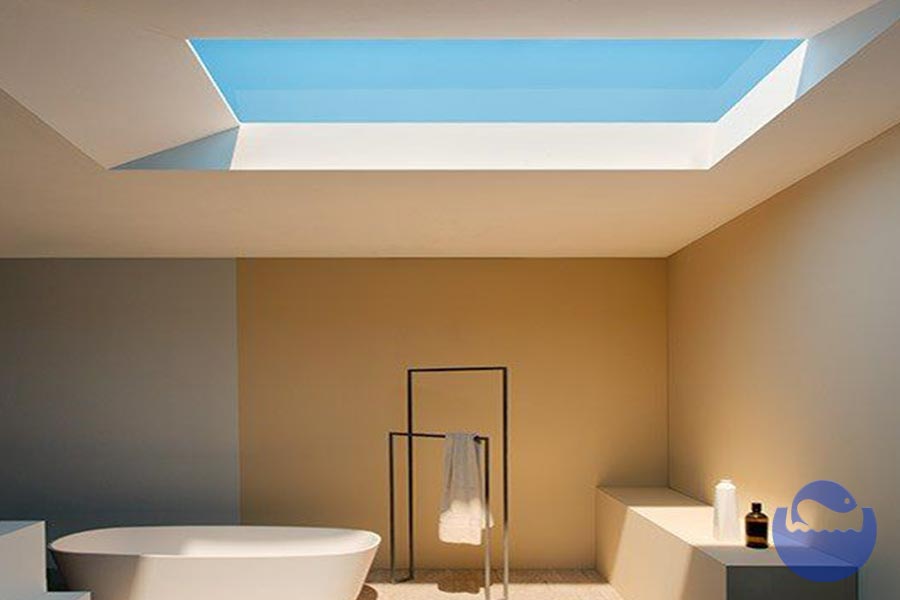 حمام با سقف شیشه ای (3)